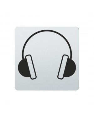 FSB Hinweiszeichen Ohrenschutz tragen Lasergraviert Edelstahl fein matt (0 36 4059 00413 6204)