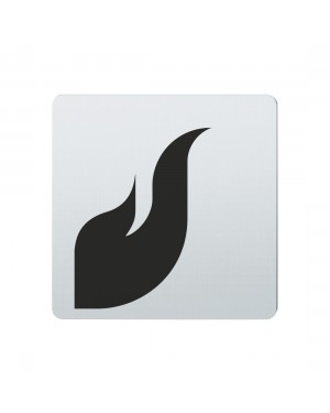 FSB Hinweiszeichen feuergefaehrliche Stoffe Lasergraviert Edelstahl fein matt (0 36 4059 00416 6204)