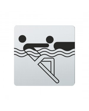 FSB Hinweiszeichen Retten d. Schwimmer Lasergraviert Edelstahl fein matt (0 36 4059 00431 6204)