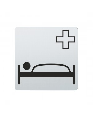 FSB Hinweiszeichen Krankenhaus Lasergraviert Edelstahl fein matt (0 36 4059 00510 6204)