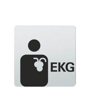FSB Hinweiszeichen EKG Lasergraviert Edelstahl fein matt (0 36 4059 00513 6204)