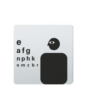 FSB Hinweiszeichen Augenmedizin Lasergraviert Edelstahl fein matt (0 36 4059 00525 6204)