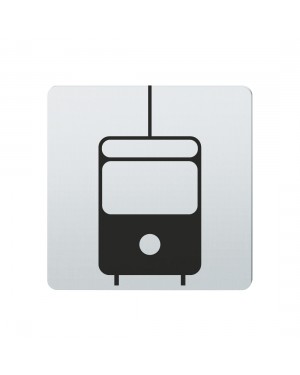 FSB Hinweiszeichen Strassenbahn Lasergraviert Edelstahl fein matt (0 36 4059 00811 6204)