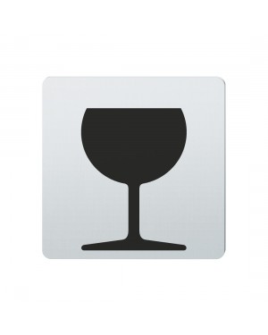 FSB Hinweiszeichen Zerbrechlich Lasergraviert Edelstahl fein matt (0 36 4059 00870 6204)