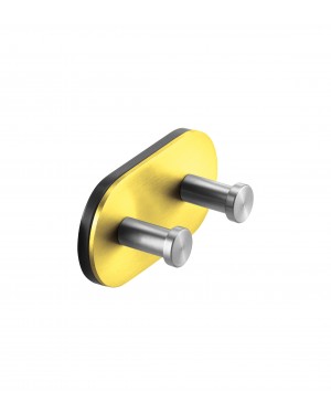 FSB Doppel-Wandhaken gelb RAL 1018 Edelstahl / gelb (0 82 8260 00007 8700)