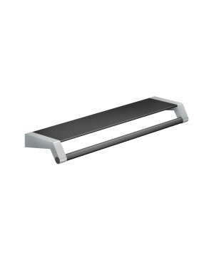 FSB Waschtischablage mit Halteg A100 Stützen Aluminiumgrau metallinksc Stange Anthrazitgrau metallinksc (0 82 8460 00011 8811)