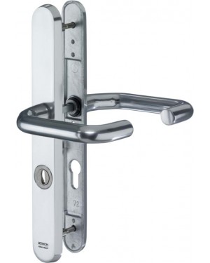 IKON Assa Abloy Schutzbeschlag mit Zylinderabdeckung - U-Form Drücker/U-Form Drücker Aluminium Beschlag Türbeschlag (SM12 46026)