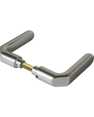 IKON Assa Abloy Drückerpaar für 8 mm Sjpgt Zubehör und Einzelteile Türbeschlag (1971,ABM=109,FB=Silberfarben (F1))