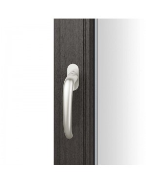 FSB Fenstergriff mit ovalrosette flächenbündig. Stift 7 mm Stiftüberstand 14-28 mm Aluminium naturfarbig (0 34 1023 09034 0105)