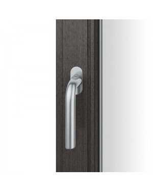 FSB Fenstergriff mit ovalrosette flächenbündig. Stift 7 mm Stiftüberstand 14-28 mm Edelstahl fein matt (0 34 1075 09034 6204)