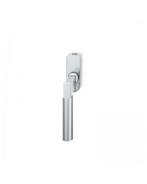 FSB Fenstergriff mit Druckknopfzylinder 34 mm Edelstahl fein matt (0 34 1102 07650 6204)