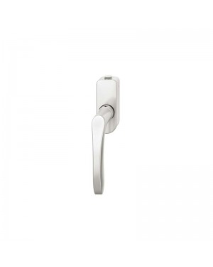 FSB Fenstergriff mit Druckknopfzylinder 34 mm Aluminium naturfarbig (0 34 1106 07650 0105)