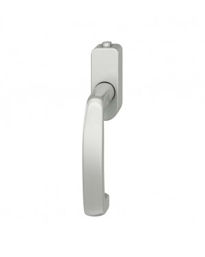 FSB Fenstergriff mit Druckknopfzylinder 30 mm Aluminium naturfarbig (0 34 1159 07600 0105)