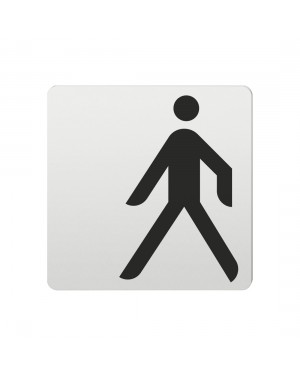 FSB Hinweiszeichen Fussgaenger Lasergraviert Aluminium naturfarbig (0 36 4059 00010 0105)