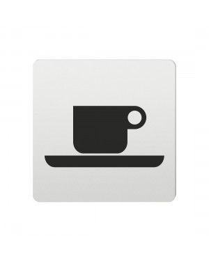 FSB Hinweiszeichen Cafe Lasergraviert Aluminium naturfarbig (0 36 4059 00312 0105)