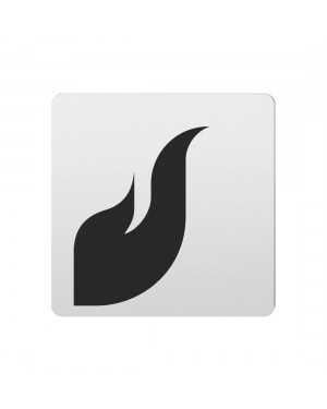 FSB Hinweiszeichen feuergefaehrliche Stoffe Lasergraviert Aluminium naturfarbig (0 36 4059 00416 0105)