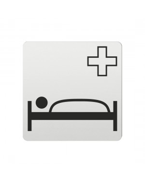 FSB Hinweiszeichen Krankenhaus Lasergraviert Aluminium naturfarbig (0 36 4059 00510 0105)