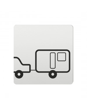 FSB Hinweiszeichen Caravanning Lasergraviert Aluminium naturfarbig (0 36 4059 00620 0105)