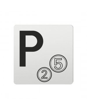 FSB Hinweiszeichen Parken/Kasse Lasergraviert Aluminium naturfarbig (0 36 4059 00801 0105)