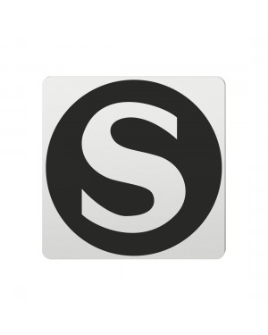 FSB Hinweiszeichen S-Bahn Lasergraviert Aluminium naturfarbig (0 36 4059 00813 0105)