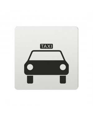 FSB Hinweiszeichen Taxi Lasergraviert Aluminium naturfarbig (0 36 4059 00814 0105)