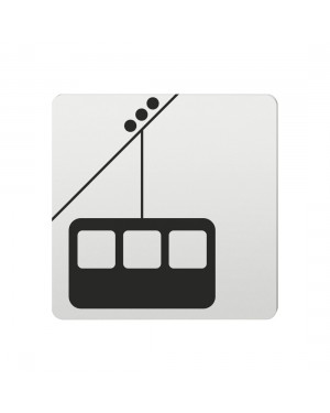FSB Hinweiszeichen Gondel Lasergraviert Aluminium naturfarbig (0 36 4059 00843 0105)