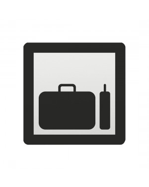 FSB Hinweiszeichen Gepaeckraum Lasergraviert Aluminium naturfarbig (0 36 4059 00853 0105)