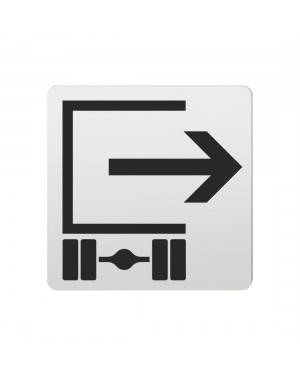 FSB Hinweiszeichen Entladen Lasergraviert Aluminium naturfarbig (0 36 4059 00862 0105)