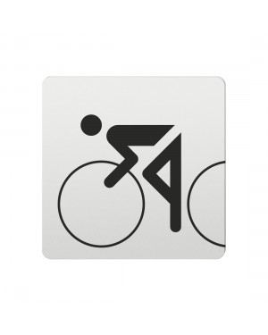 FSB Hinweiszeichen Radfahren Lasergraviert Aluminium naturfarbig (0 36 4059 01000 0105)