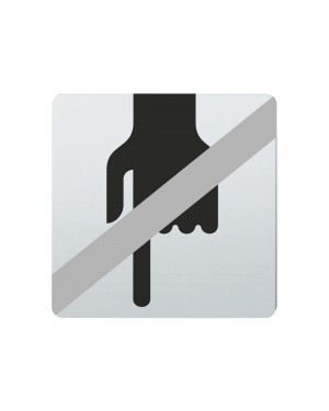 FSB Hinweiszeichen Beruehren verboten Lasergraviert Edelstahl fein matt (0 36 4059 00036 6204)