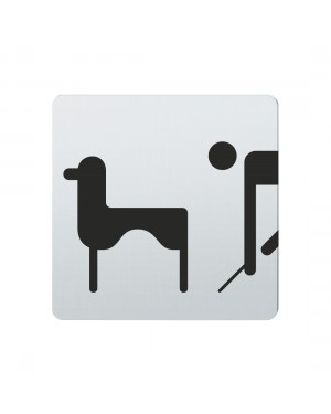 FSB Hinweiszeichen Reinigungsset fuer Hundekot Lasergraviert Edelstahl fein matt (0 36 4059 00323 6204)