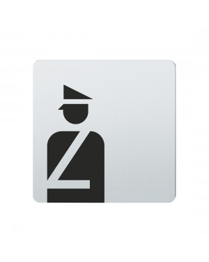 FSB Hinweiszeichen Polizei Lasergraviert Edelstahl fein matt (0 36 4059 00401 6204)