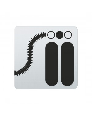 FSB Hinweiszeichen Intensivstation Lasergraviert Edelstahl fein matt (0 36 4059 00515 6204)