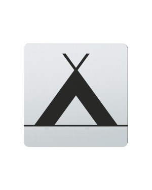 FSB Hinweiszeichen Zeltplatz Lasergraviert Edelstahl fein matt (0 36 4059 00621 6204)