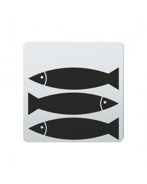 FSB Hinweiszeichen Fische Lasergraviert Edelstahl fein matt (0 36 4059 00706 6204)