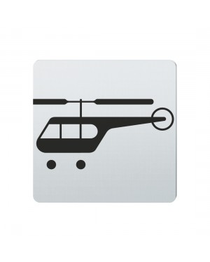 FSB Hinweiszeichen Hubschrauber Lasergraviert Edelstahl fein matt (0 36 4059 00836 6204)