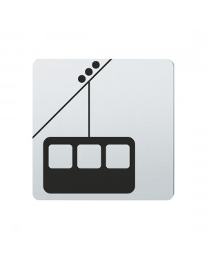 FSB Hinweiszeichen Gondel Lasergraviert Edelstahl fein matt (0 36 4059 00843 6204)