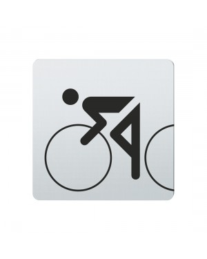 FSB Hinweiszeichen Radfahren Lasergraviert Edelstahl fein matt (0 36 4059 01000 6204)