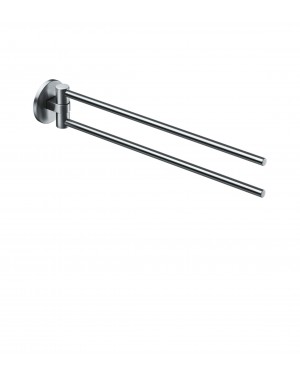 FSB Handtuchhalter Metric zweifach schwenkbar Edelstahl fein matt (0 82 8270 00010 6204)