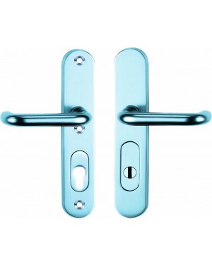 IKON Assa Abloy Schutzbeschlag Alu PI 2000 - U-Form Drücker/U-Form Drücker Aluminium Beschlag Türbeschlag (SM02 46388)