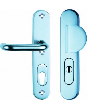 IKON Assa Abloy Schutzbeschlag Alu PI 2000 - Griffplatte/U-Form Drücker Aluminium Beschlag Türbeschlag (SM02 41111)