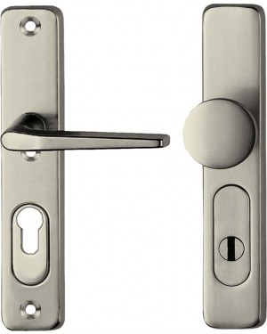IKON Assa Abloy Schutzbeschlag Alu PI Junior - Pilzknopf/Drücker Aluminium Beschlag Türbeschlag (SM05 45529)